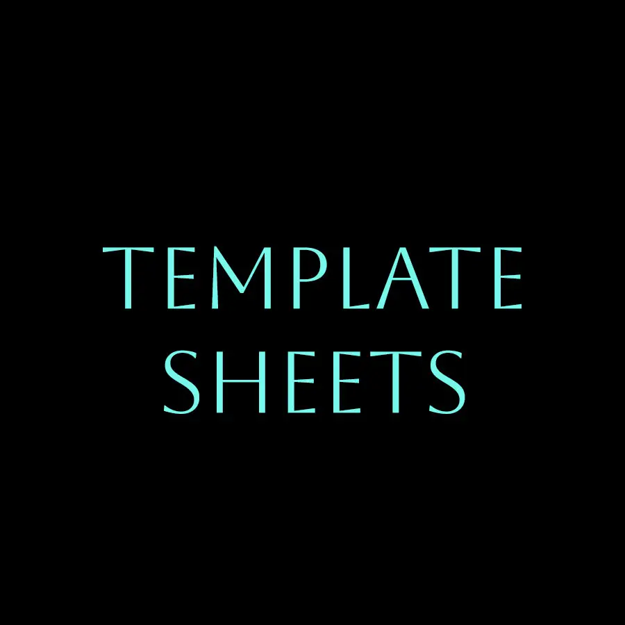 Template Sheets