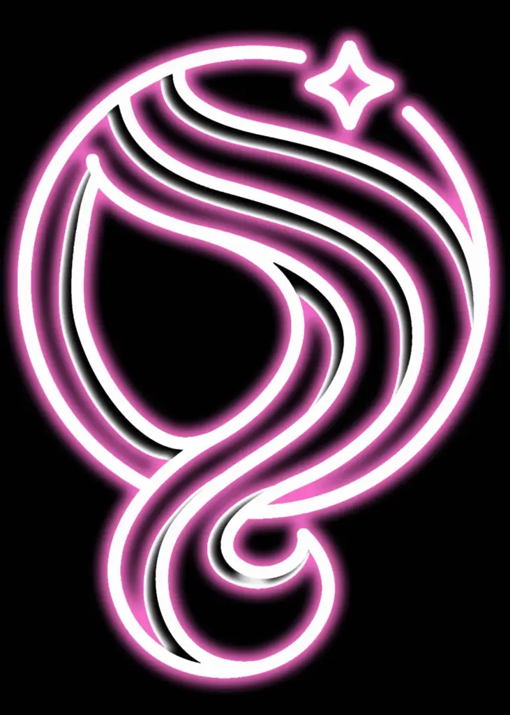 Dream Lengths Hair Extension Pink Neon Logo